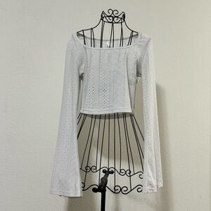 Joocy Baby by White Long Sleeve Crop Top